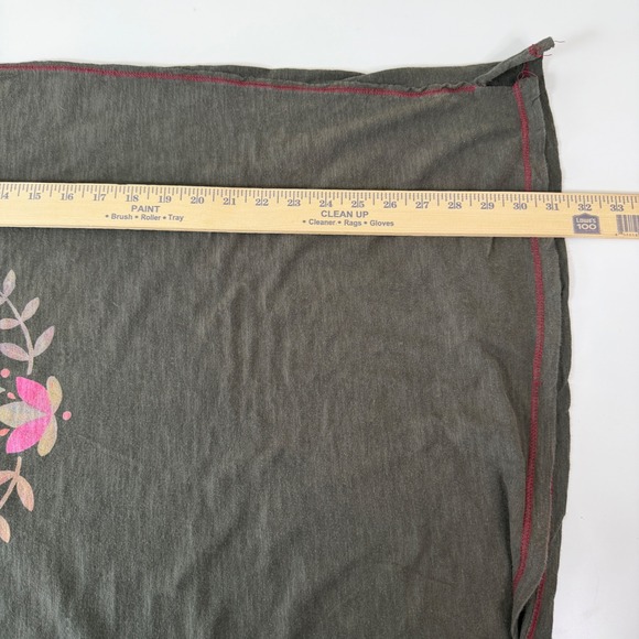 Natural Life Women S Olive Frankie Knit Tee Dress Folk Flower Relaxed Cotton - Picture 5 of 7